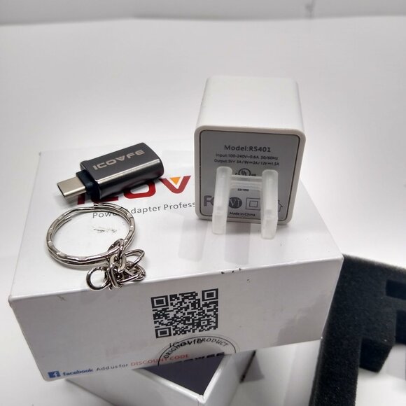 ICOVFE Pro Butler PD Charger 18W USB-C Model R5401 Compact & Portable / Keychain - Picture 4 of 7